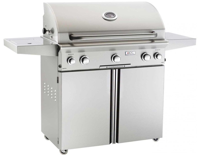 American Outdoor Grill L-Series 36-Inch 3-Burner Gas Grill with Backburner, Rotisserie & Single Side Burner