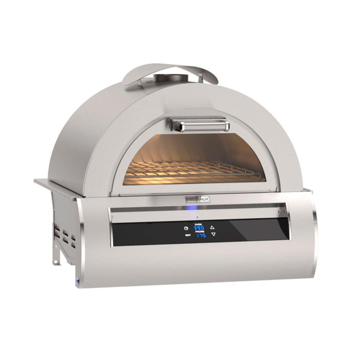 Fire Magic Natural Gas Black Glass Pizza Oven with Integrated Smart Technology - 5660