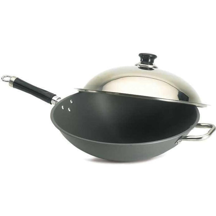 Fire Magic Wok With Stainless Steel Cover - 3572