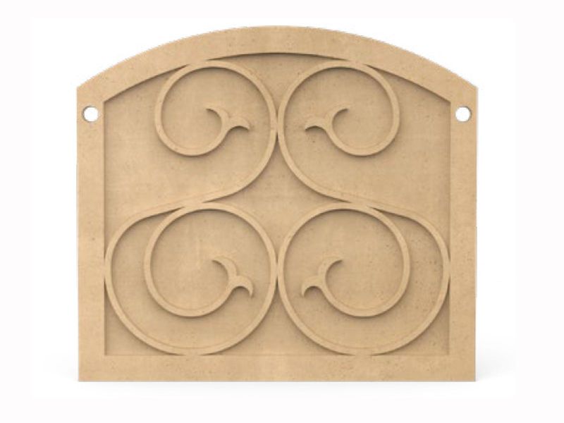 American Fyre Designs Arched GFRC Protector Plate