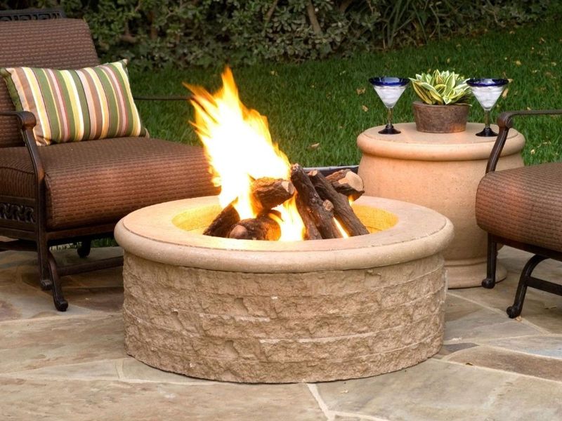 American Fyre Designs 39-Inch Chiseled Fire Pit