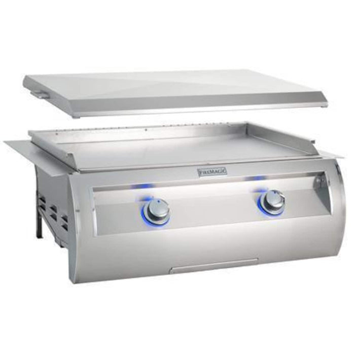 Fire Magic Echelon Diamond E660I 30-Inch Built-In Propane Gas Griddle With Stainless Steel Cover - E660I-0T4P