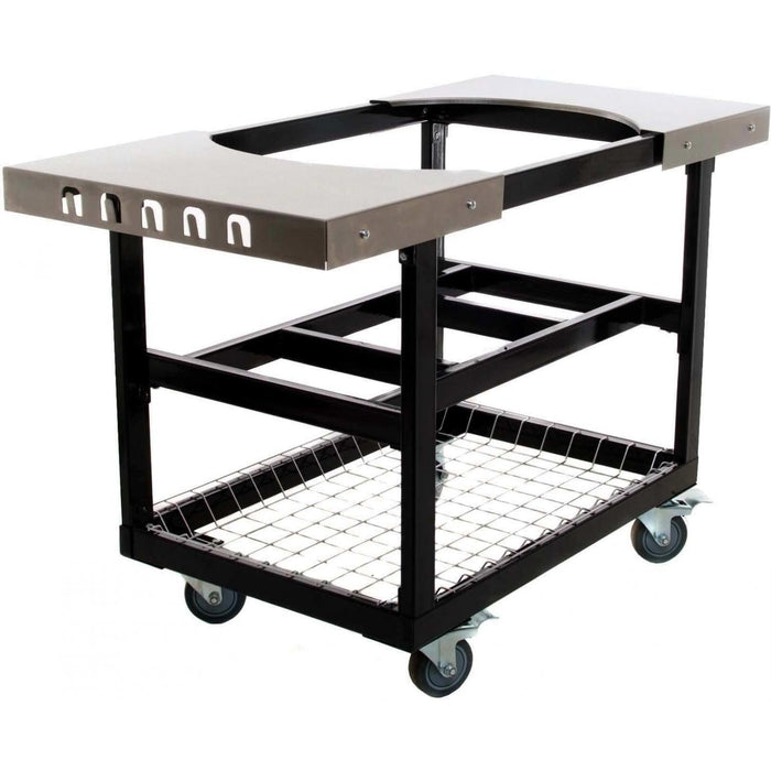 Primo Steel Cart With Stainless Steel Side Tables For Oval Junior - PG00320