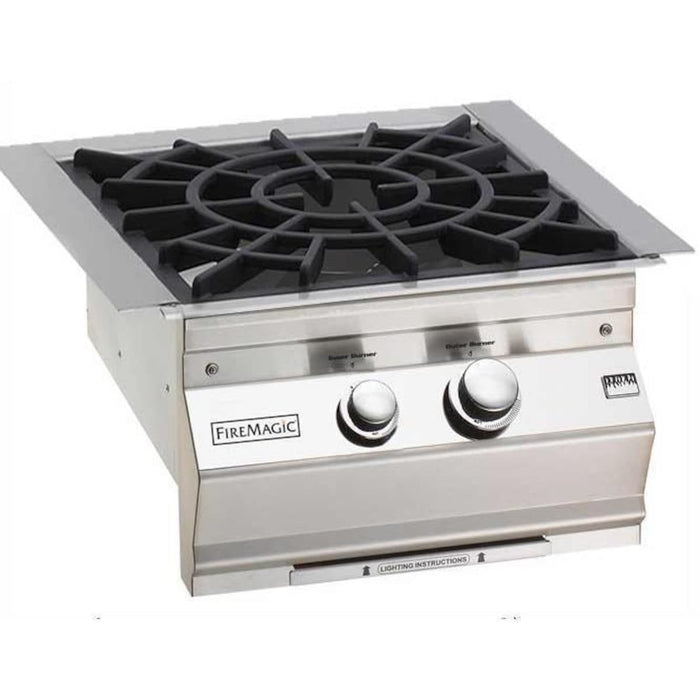 Fire Magic Aurora Built-In Gas Power Burner With Porcelain Cast Grid