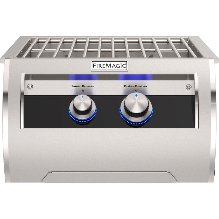 Fire Magic Echelon Diamond Gas Built-In Power Burner with Stainless Steel Grid