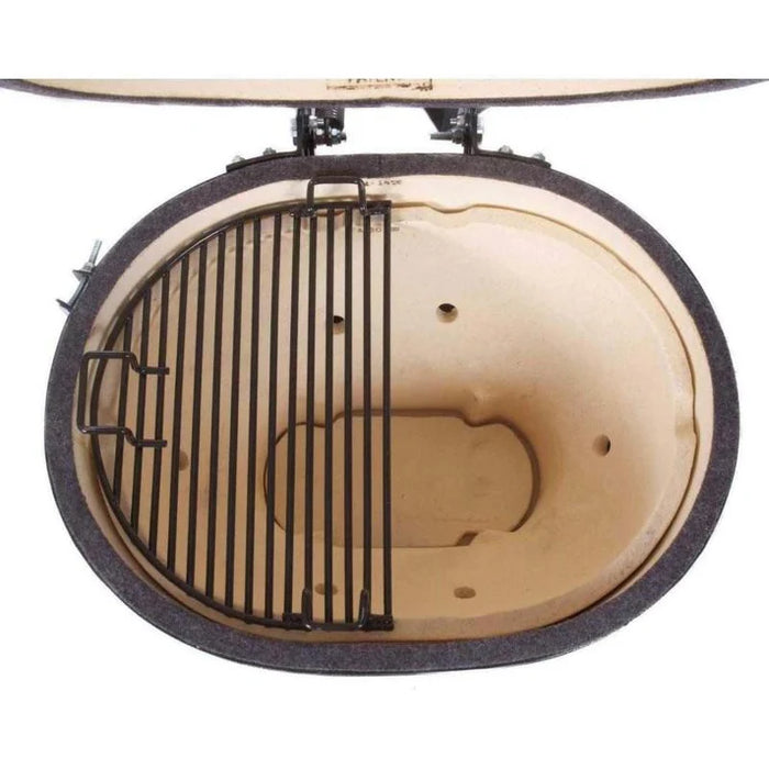 Primo Oval Large 300 Ceramic Kamado Grill With Stainless Steel Grates