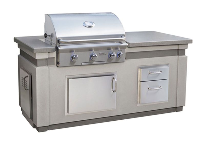 AOG Ready-to-Assemble 6-Foot Outdoor Kitchen BBQ Island Bundle with L-Series 30-Inch Gas Grill