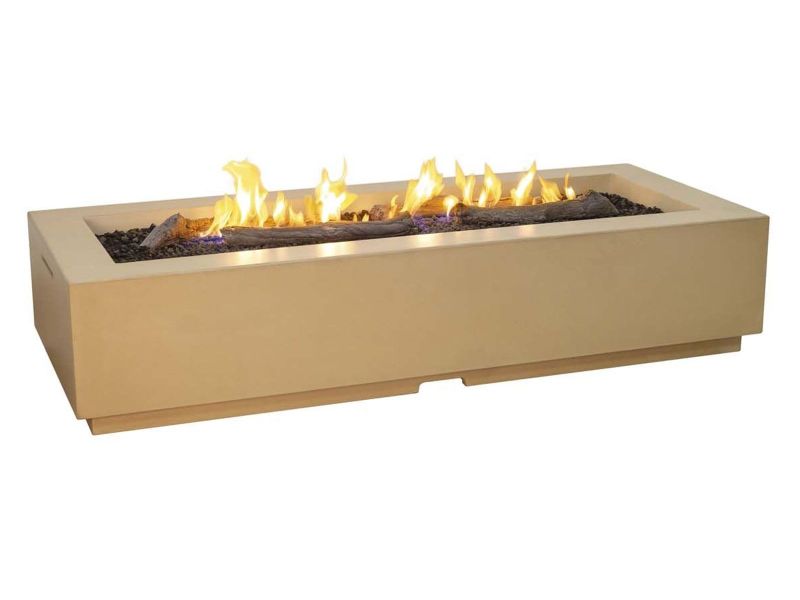 American Fyre Designs 72 1/4-Inch Louvre Long Rectangle Fire Pit