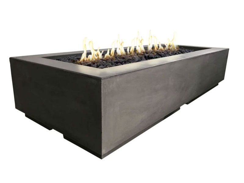 American Fyre Designs 56 1/4-Inch Louvre Rectangle Fire Pit