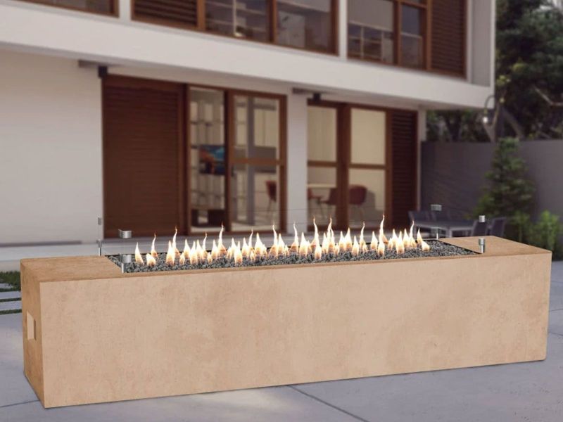 American Fyre Designs 72-Inch Milan Low Linear Firetable