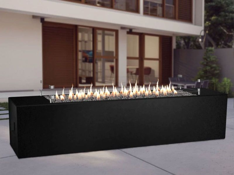 American Fyre Designs 72-Inch Milan Low Linear Firetable