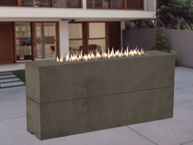 American Fyre Designs 72-Inch Milan Tall Linear Firetable