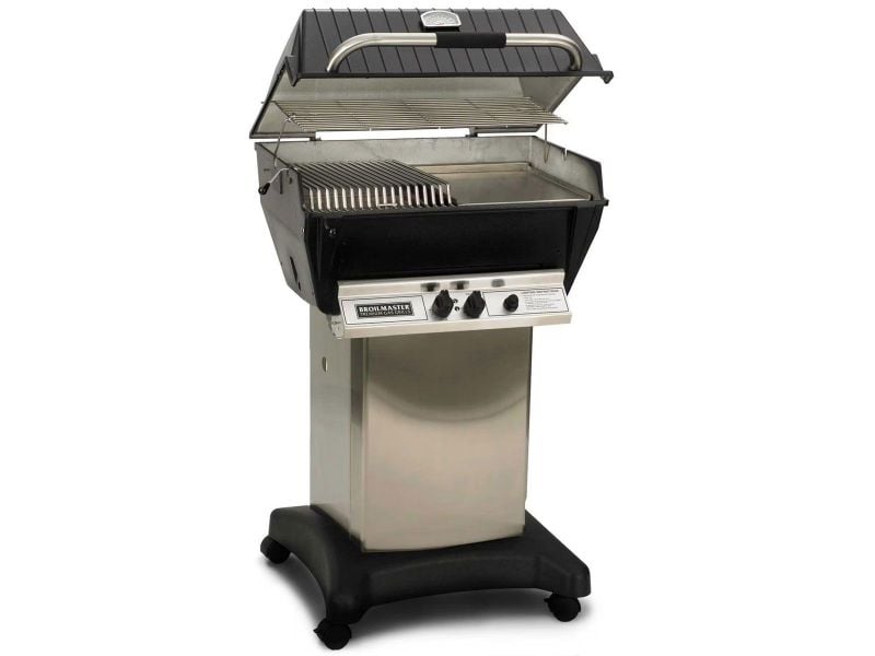 Broilmaster P3-SX Super Premium Gas Grill On Stainless Steel Cart