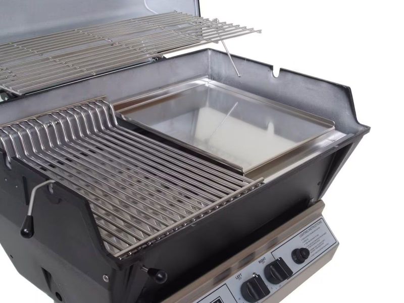 Broilmaster P3-SX Super Premium Gas Grill On Stainless Steel Cart