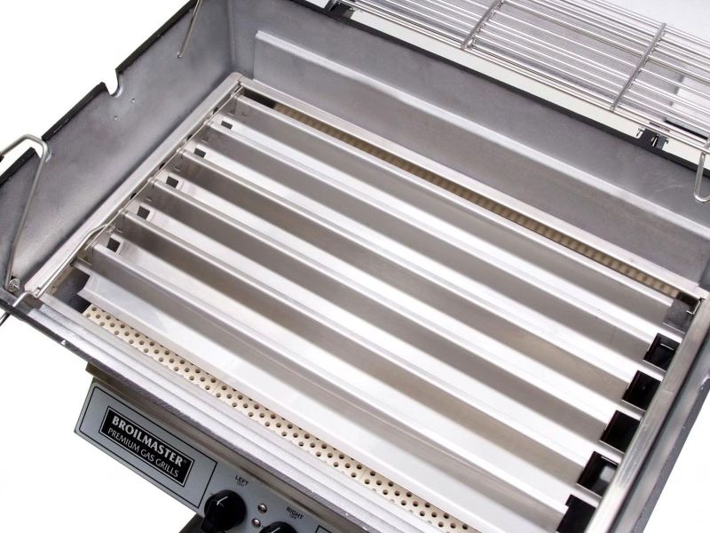 Broilmaster P3-SX Super Premium Gas Grill On Stainless Steel Cart