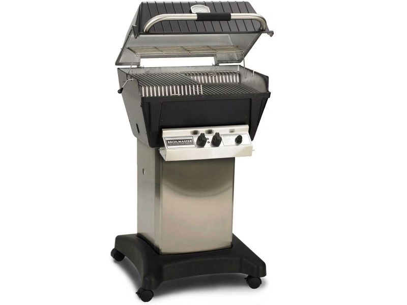 Broilmaster P4-XF Premium Gas Grill On Stainless Steel Cart