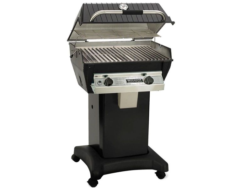 Broilmaster R3 Infrared Gas Grill On Black Cart